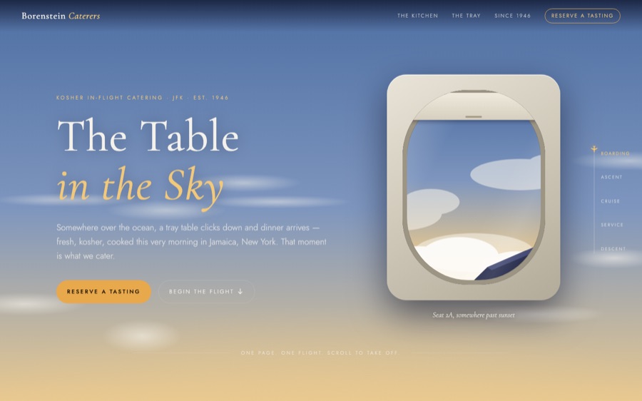 Concept E — The Table in the Sky